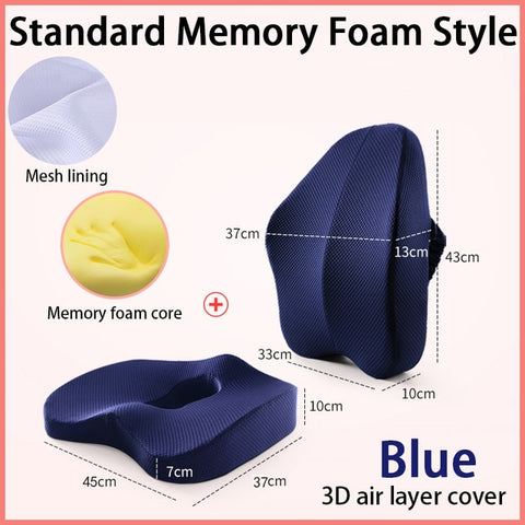 Orthopaedic Memory Foam Seat Cushion Set buyfromsky.com