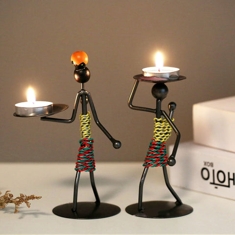 Decoration Pieces For Living Room. Nordic Metal Candlestick.  buyfromsky.com