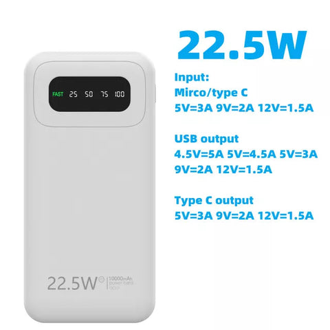 22.5w 10000mAh Portable Power Bank | Buy From Sky | 2023