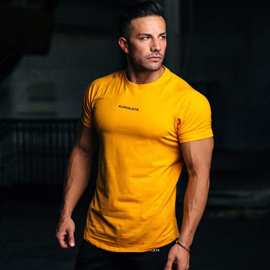 MEN FITTED GYM T-SHIRT | 2023 | BEST PRICE GUARANTEE AT BUY FROM SKY