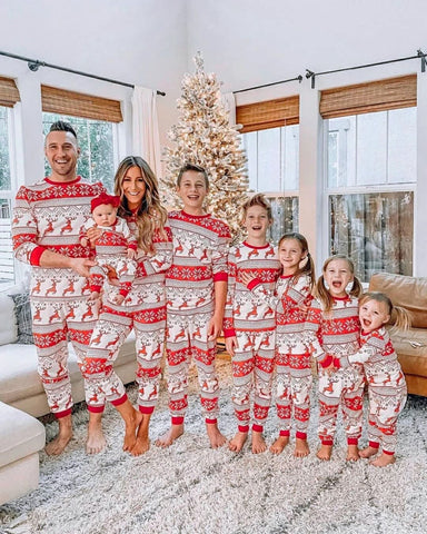 Christmas Pajamas Fall Family Set